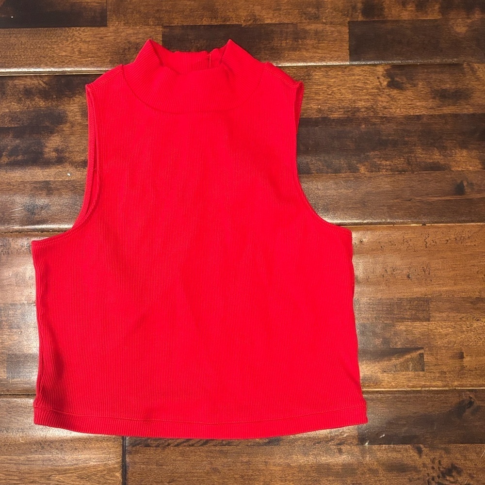 Everlane Bright Red Crop Top